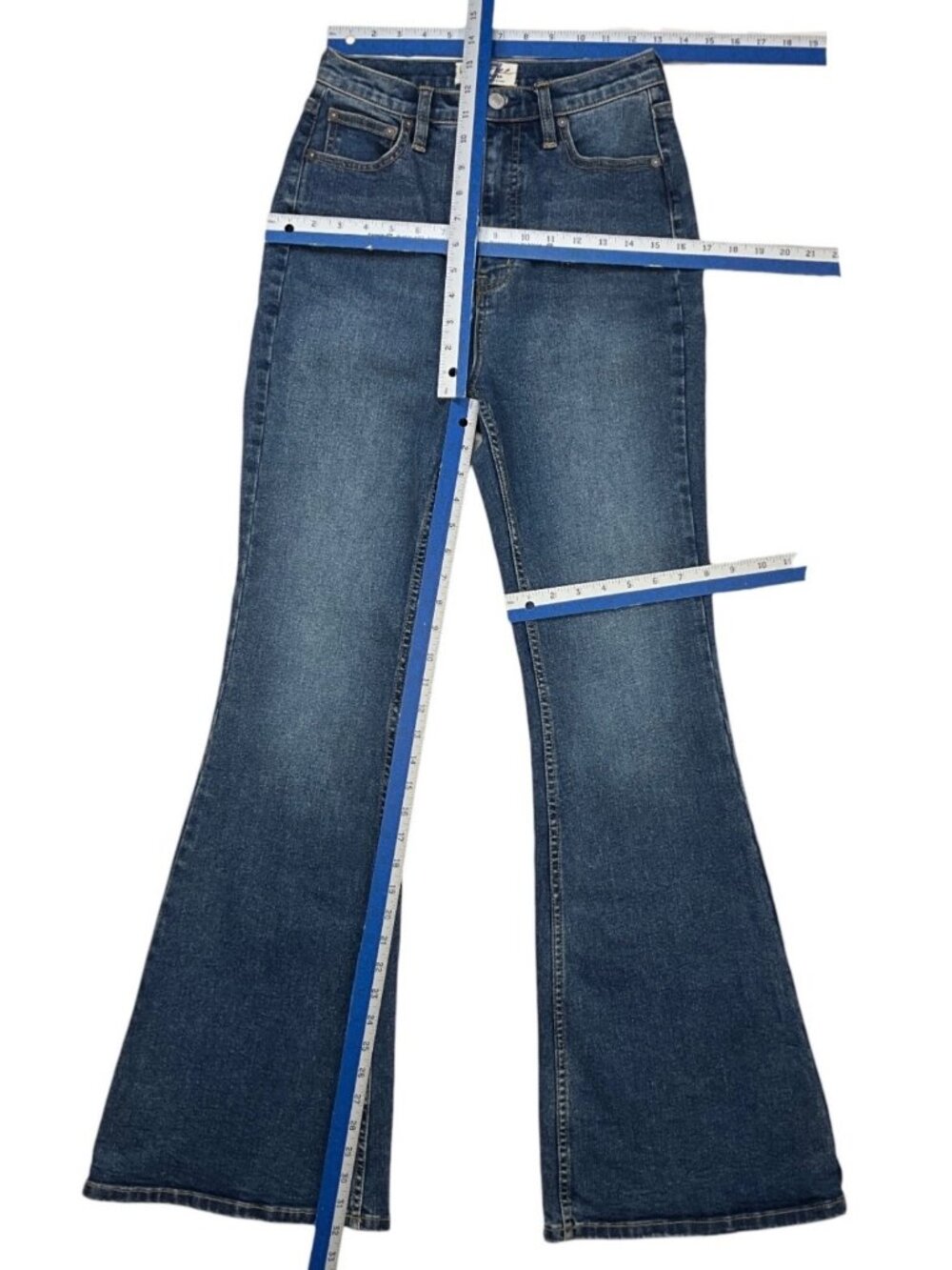 Free People We The Free CRVY Robyn High Rise Flare Jeans 27 Spokane - Picture 4 of 12